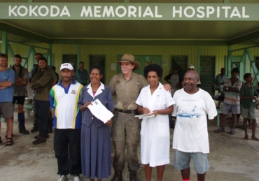 Presentation of medical supplies to Kokoda Hospital