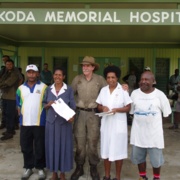 Presentation of medical supplies to Kokoda Hospital