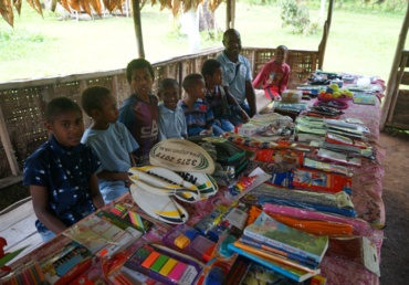 Presentation of school supplies to Efogi Orphans